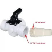 For Zodiac Jandy 4715 Swimming Pool 1.5'' FIP Female Thread 3-Way Diverter Valve