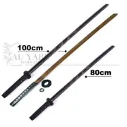 Bokken Wooden sword Kendo 100cm/80cm Samurai Cosplay Practice Decorate AU STOCK