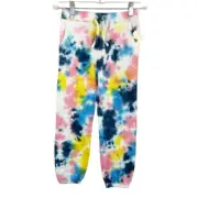 NEW Tucker + Tate White Multicolor Tie-Dye Sweatpants - Girls Size 6