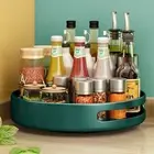 Lazy Susan Organizer Metal Steel Turntable, Rotating Spice Racks for Pantry Cab
