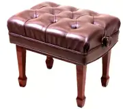 New Paul Jansen Adjustable Bench Satin Mahogany for Grand Pianos IN STOCK