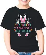 [Generic] Some Bunny is Going to Be A Big Sister Easter Funny Brother Toddler Shirt Gift Boys Girls
