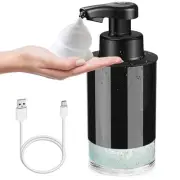 Automatic Foaming Soap Dispenser Touchless Hands-Free: Black Modern Smart Ele...