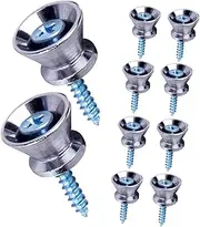 LIGIGWASH Metal Guitar Strap Lock Buttons Antislip Design for Quick Easy Installation on Acoustic Electric Ukulele