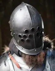 Medieval Marauder Helmet Dark Knight Armor LARP Helmet Gothic, Cosplay, Prop