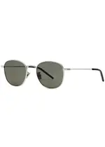 Saint Laurent Round-frame Sunglasses - Silver ONE SIZE
