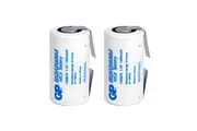 2x 1pc GP 1300mAh NiCAD SUB C Rechargeable Reusable Battery for Toys Power Tools