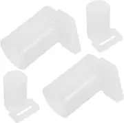 GARVALON 4Pcs Sturdy Mosquito Netting Bracket Rod Foot Covers Durable Tips for Enhanced Stability and Protection for Bed Applications