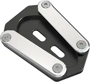 Motorcycle Rear Wheel Stand Fit For BAJAJ DOMINAR250 DOMINAR400 Fit For DOMINAR 250 400 2021-2024 Kickstand Side Stand Extension Pad Plate Lift Stand(Silver)