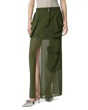 Pinko Invece No Gonna Georgette Skirt