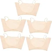 LALAFINA Underarm Top 5pcs Underarm Sweat Pads Underarm Armpit Sleeve Washable Armpit Vest Summer Sweat Vest Underarm Pads Shirt Vest Light and Thin Polyester (polyester) Short Shirt Miss