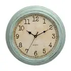 12 Inch Vintage Wall Clock with Roman Numerals and Silent Quartz Mechanism