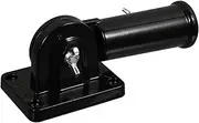 ibasenice Adjustable Heavy Duty Aluminum Flag Pole Bracket Wall Mount Holder for Display for Veranda Garden Balcony and Backyard Black
