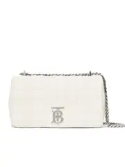 Burberry Small Quilted Lambskin Lola Bag in Pale Vanilla