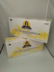 2 cajas de te de manzanilla la pastora con 100 sobres cada caja