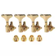 4Right Vintage Open Bass Tuning Pegs Tnuers Machine Heads Wilkinson WJB-750 Gold