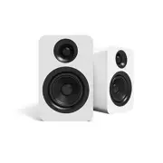 YU Passive 4" Passive Bookshelf Speakers with 1" Silk Dome Tweeter | White