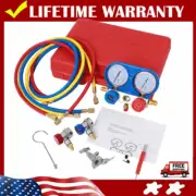 Air Conditioner Diagnostic HVAC Manifold Gauge Set 5FT 2500PSI A/C Car Tool Kits