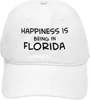 [CafePress] Happiness is Florida Cap Adjustable Baseball Cap
