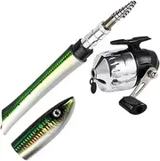 Telescopic Fishing Rod, Spin Reel Rod, Portable Fishing Rods, Fish-shaped Rods, Portable Fish-shaped Fishing Rod With Foldable Design And Spin Reel For Easy Carrying, Ice Fly Fishings