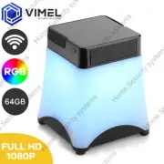 Wireless 64GB LED Lamp RGB WIFI Security Camera IR Night Vision Spy hidden