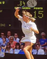 Tennis Champion STEFFI GRAF Glossy 8x10 Photo Print 1991 Wimbledon Poster