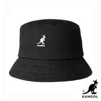 在飛比找momo購物網優惠-【KANGOL】WASHED BUCKET 漁夫帽(黑色)