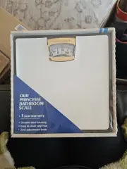 NIB Retro Hanson Bathroom Scales White Mechanical Weighing Rotary Scale lb kg