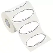 500 Pcs Removable Freezer Labels Jar Canning Labels Oval Food Storage Stickers