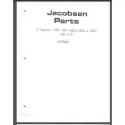 Jacobsen GT TRACTOR hydro tube frame 53275 53300 53330 parts manual Comb Bound