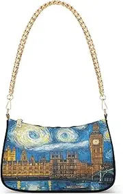 [RPLIFE] Starry Night Cute Clutch Purses for Women, Trendy Purses, Starry Night, One Size