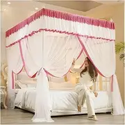 Bed Canopy Mosquito Net for 1.8m/6ft Bed, 3 Door Design Princess Style Bed Canopy, Deluxe Floor-to-Ceiling Bed Curtain (Color : Style 5, Size : 180x200x200cm)