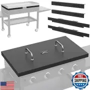 5004 Hard Top Lid Cover with Temperature Gauge and Wind Guards for Blackstone