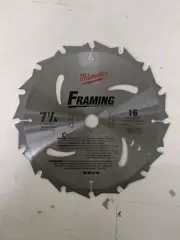 Milwaukee 48-40-4116 7-1/4" Thin Kerf 16T Framing Saw Blade