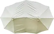 Sunshade Replacement Canopy - Beach Umbrella Replacement Canopy, Beach Canopy | Waterproof 12 Rib Umbrella Top Fabric Cover, Pool Umbrellas Replacement Canopy for Outdoor Beach Patio