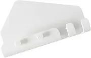 HEATSHAKING 2Pcs Wall Phone Holder with Charging Shelf and Hooks Multifunctional Traceless Stand for Bathroom and Living Non Slip Design Easy Installation White Color