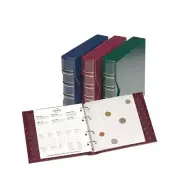 Lighthouse - Classic Numis Coin Album With Slipcase and 5 Assorted Pages - RED