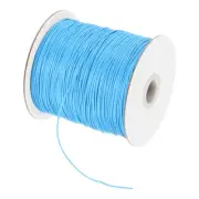 Sky Blue 0.5mm Waxed Cord 175 Yard Wax Bead Thread String for Jewelry Making