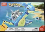Mega Construx Pokemon Lapras FWJ49 Complete 502 Pieces Rare
