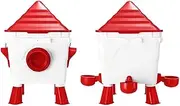 Pet Scene Chicken Feeder Waterer Set, 8KG Capacity Auto Bird Food Water Dispenser Automatic Feeding Poultry Chook Coop Fence Drinker Cup Gravity Fed Drinking