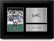 HWC Trading Paul McStay Celtic Gifts Printed Signed Autograph Picture for Football Fans and Supporters - A4 Framed