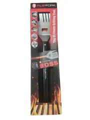 FlipFork BBQ Grill Multi Tool - Spatula Tenderizer Knife Fork Bottle Opener Nib
