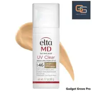 Elta MD UV Clear TINTED Facial Sunscreen SPF 46 1.7 oz New in Box EXP: 2027/03