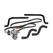 Gates Thermostat + Radiator Heater Hose Belt Kit for Mazda 323F BA1 with A/C