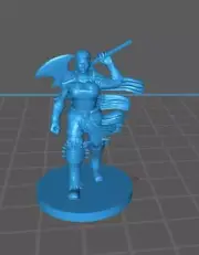Human Female Barbarian Mini - DND - Pathfinder - Dungeons & Dragons - RPG - Tabl