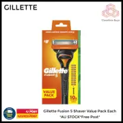 Gillette Fusion 5 Razor Handle + Pack 10 Refill Pack cartridge