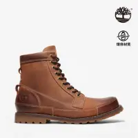 在飛比找momo購物網優惠-【Timberland】男款中棕色磨砂革6吋靴(155512