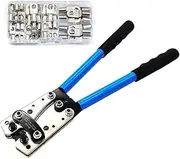 HX-50B Portable Cable Crimping Tool Professional Terminals Crimper Plier Car Auto Copper R-ing Terminal Wire Crimp Terminals Soldered Connectors Kit Multifunctional Hand Tools