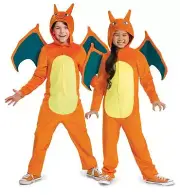 Charizard Pokemon Deluxe Child Halloween Costume Size Large 10-12