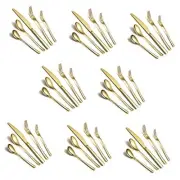40-Piece Gold Silverware Set, Gold Flatware Set for 8, 40 Piece 3. Gold